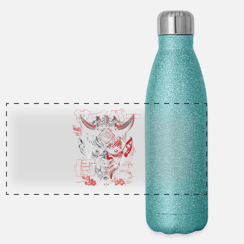 Cyber Samouraï - Bushido Oni Gourde isotherme panoramique pailletée 500 ml