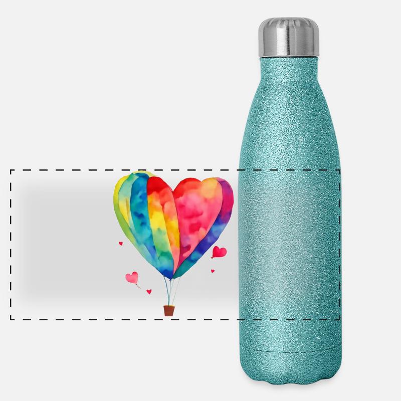 s’envoler Gourde isotherme panoramique pailletée 500 ml
