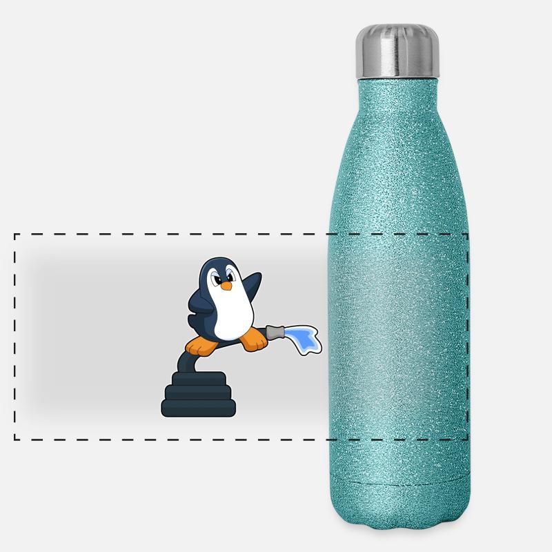 Brigade des pompiers Penguin Fire Hose Gourde isotherme panoramique pailletée 500 ml