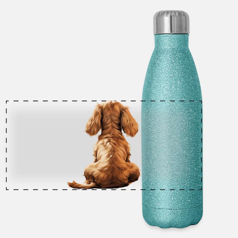 Cocker Spaniel Panoramic Glitter Thermal Bottle 500 ml