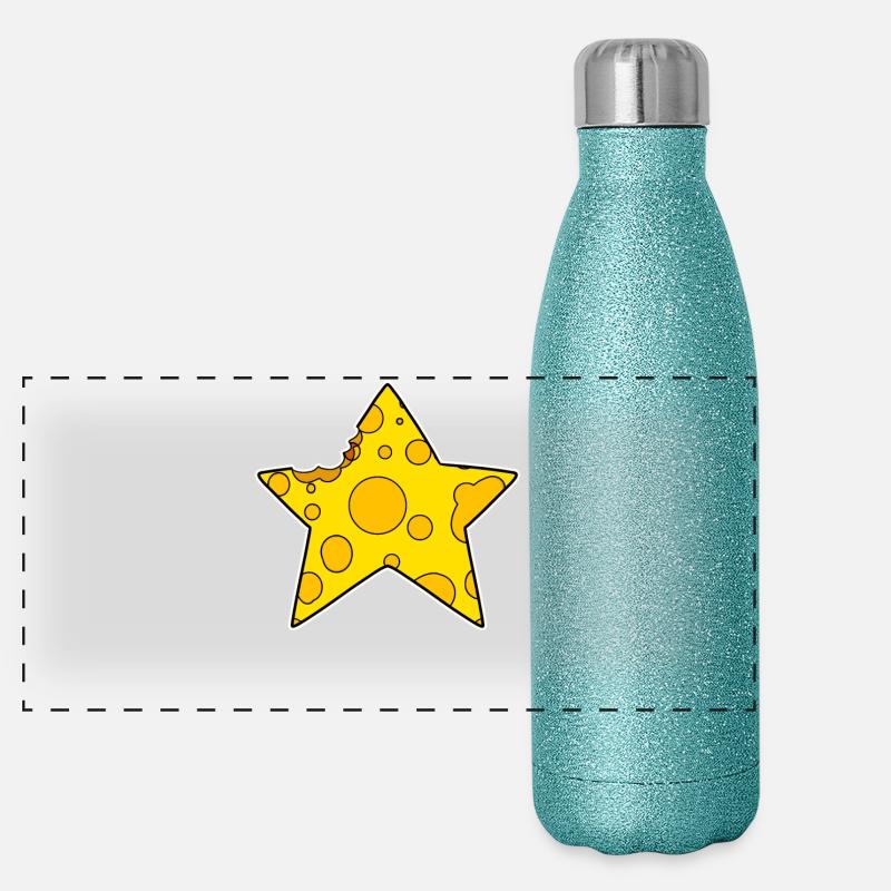 Étoile du fromage Gourde isotherme panoramique pailletée 500 ml
