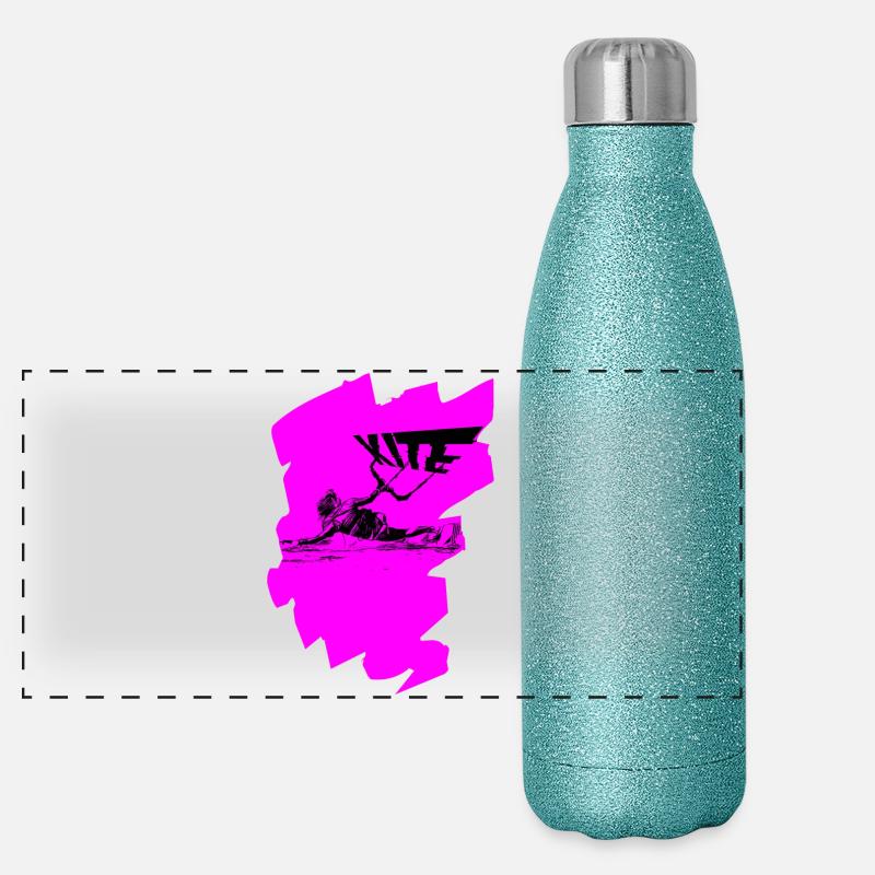 Pink Kite Panorama Glitzer Isolierflasche 500 ml