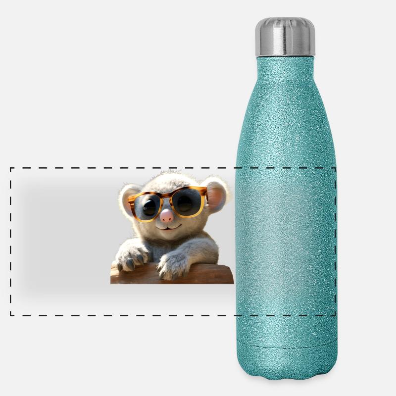 Koala Australien Koalas Koalabär Süßer Koala Bär Panorama Glitzer Isolierflasche 500 ml