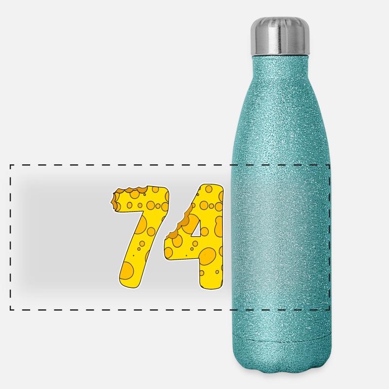 74 ans de Lustig Käse Gourde isotherme panoramique pailletée 500 ml