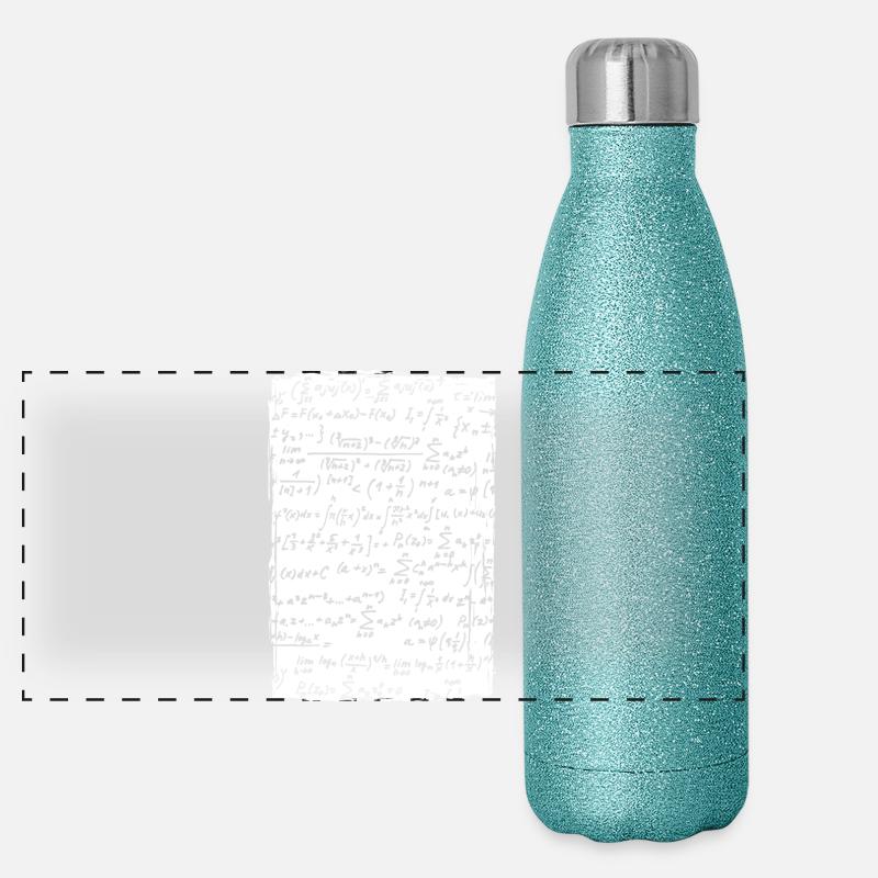 Formules mathématiques Gourde isotherme panoramique pailletée 500 ml