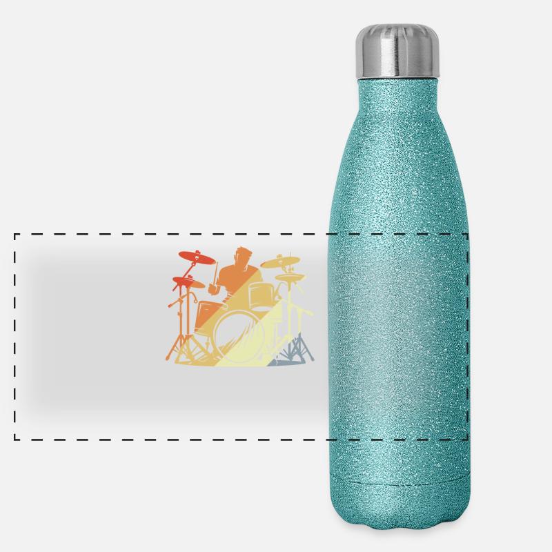 Batteur Style Rétro Gourde isotherme panoramique pailletée 500 ml