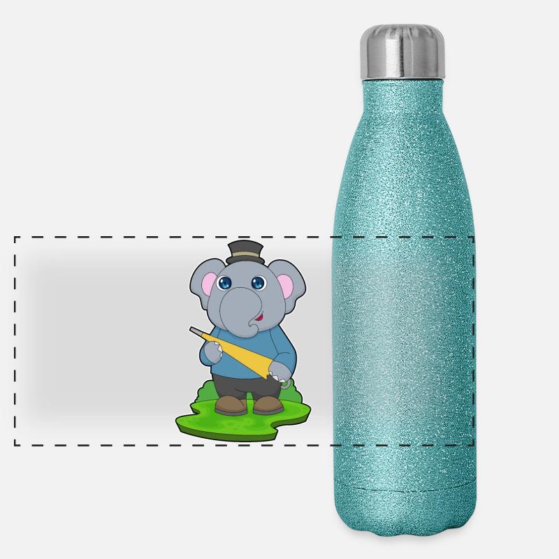 Parapluie d’éléphant Gourde isotherme panoramique pailletée 500 ml