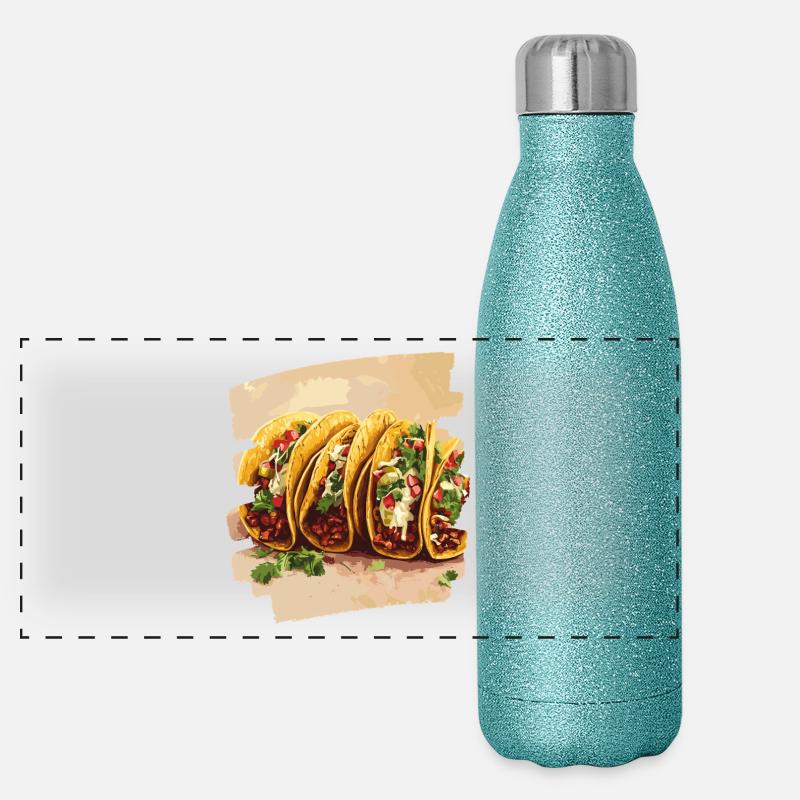 Taco Panorama Glitzer Isolierflasche 500 ml