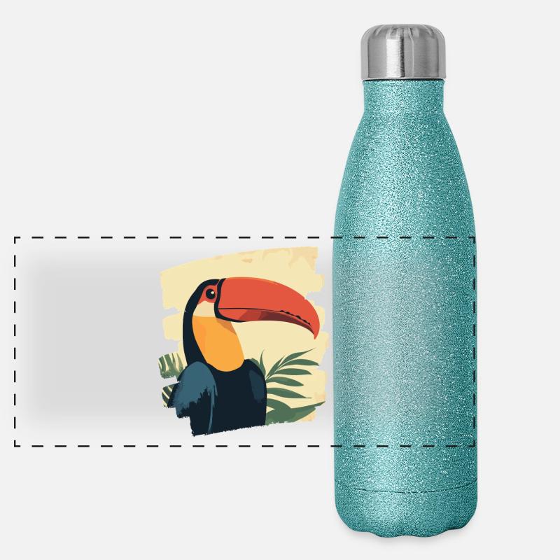 Tukan Panorama Glitzer Isolierflasche 500 ml