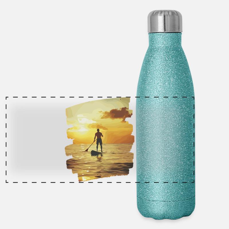Stand-up-paddle SUP Panorama Glitzer Isolierflasche 500 ml