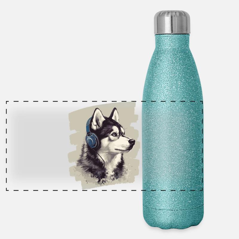 Husky Panorama Glitzer Isolierflasche 500 ml