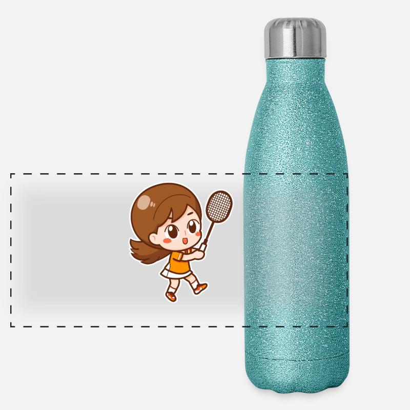 Badminton Filles Gourde isotherme panoramique pailletée 500 ml