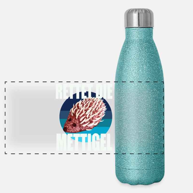 Save the Mettigel Panoramic Glitter Thermal Bottle 500 ml