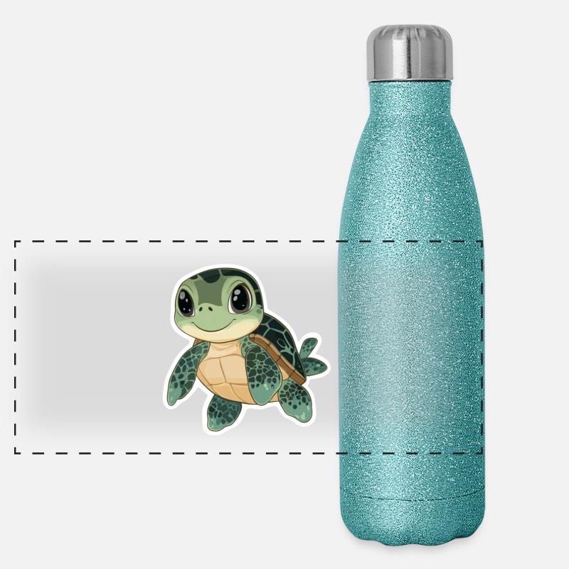 Turtle Panoramic Glitter Thermal Bottle 500 ml