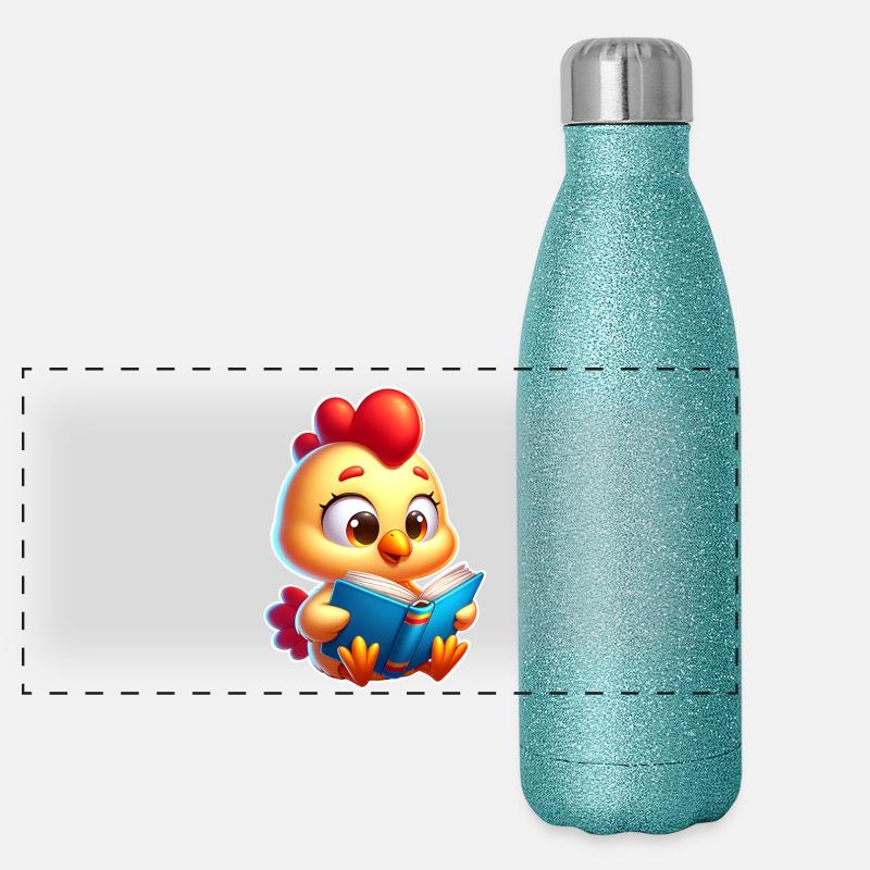 Lesen Panorama Glitzer Isolierflasche 500 ml