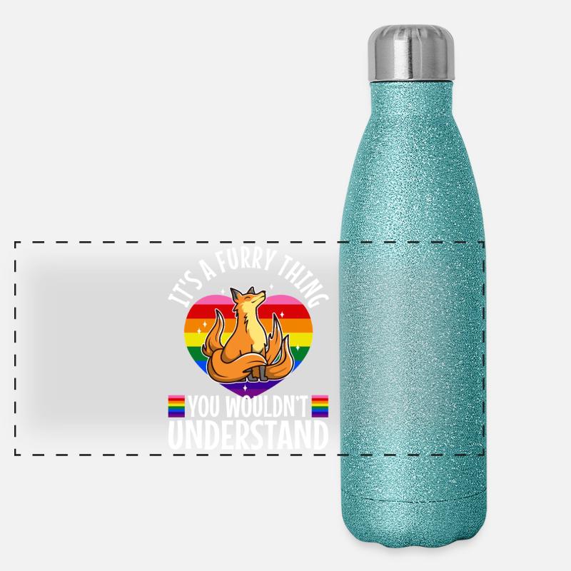 C’est une chose poilue que vous ne comprendriez pas Gourde isotherme panoramique pailletée 500 ml