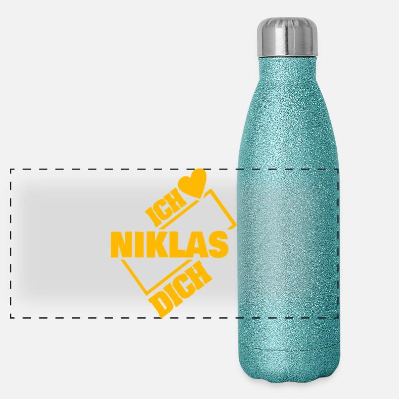 NIKLAS Panoramic Glitter Thermal Bottle 500 ml