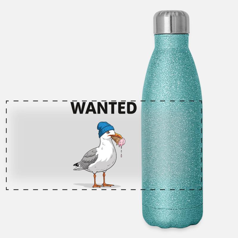 Gesucht Möwe Eiscreme Abenteuer Gourde isotherme panoramique pailletée 500 ml