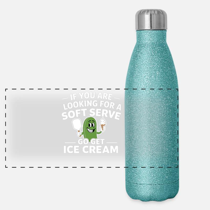 Service de pickleball Gourde isotherme panoramique pailletée 500 ml