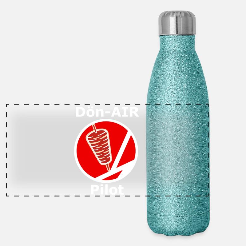 Pilote de Dön-Air Gourde isotherme panoramique pailletée 500 ml