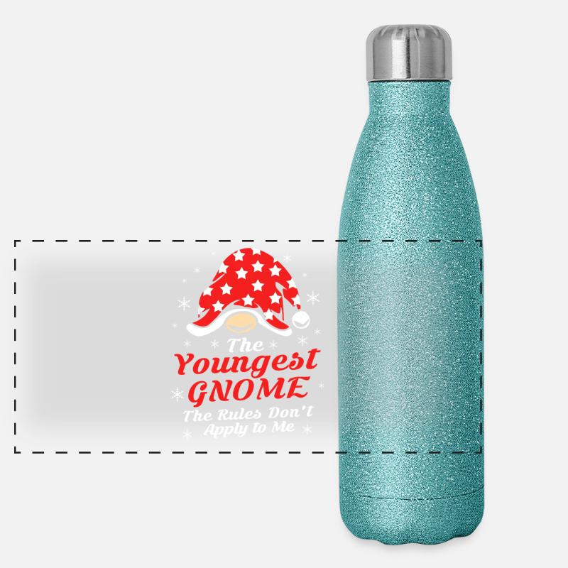 Gnome Son Baby Offspring Panoramic Glitter Thermal Bottle 500 ml