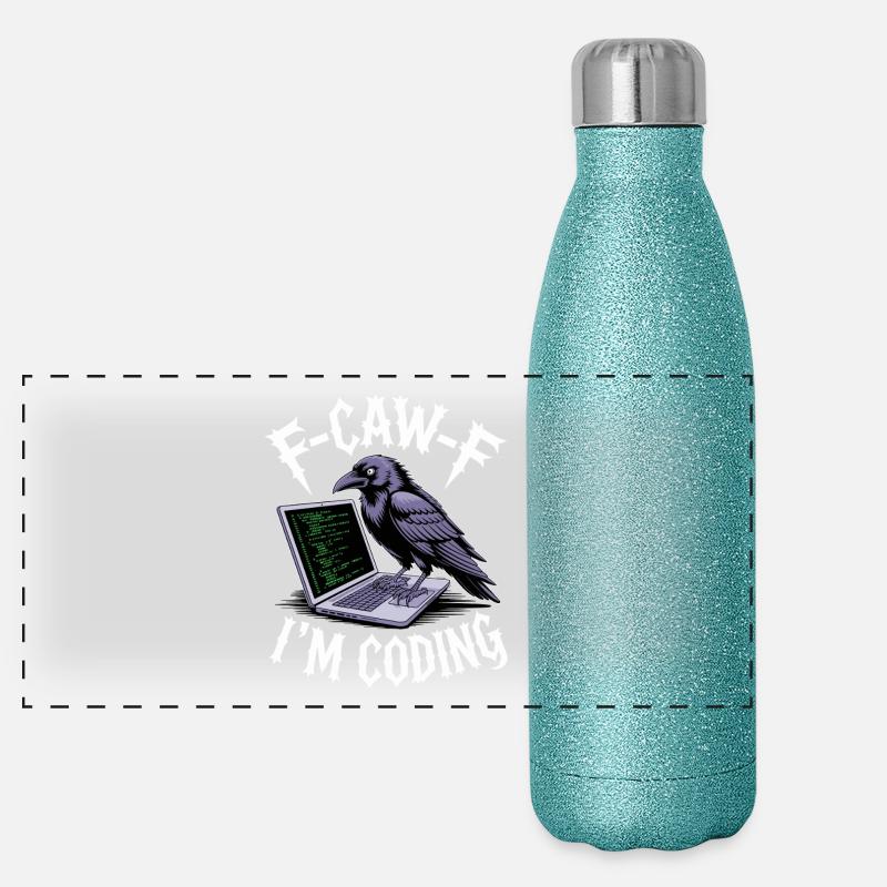 F-Caw-F Je code Gourde isotherme panoramique pailletée 500 ml