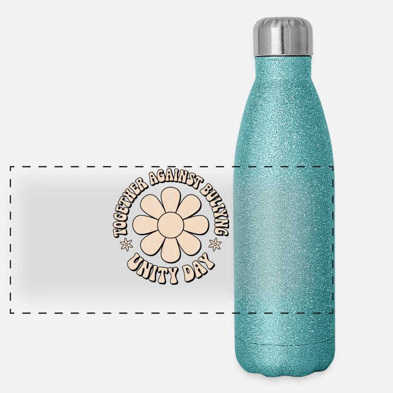 Ensemble contre le harcèlement Gourde isotherme panoramique pailletée 500 ml
