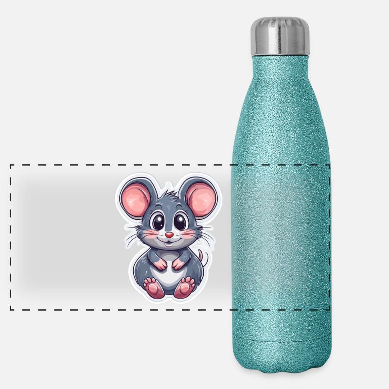 souris Gourde isotherme panoramique pailletée 500 ml