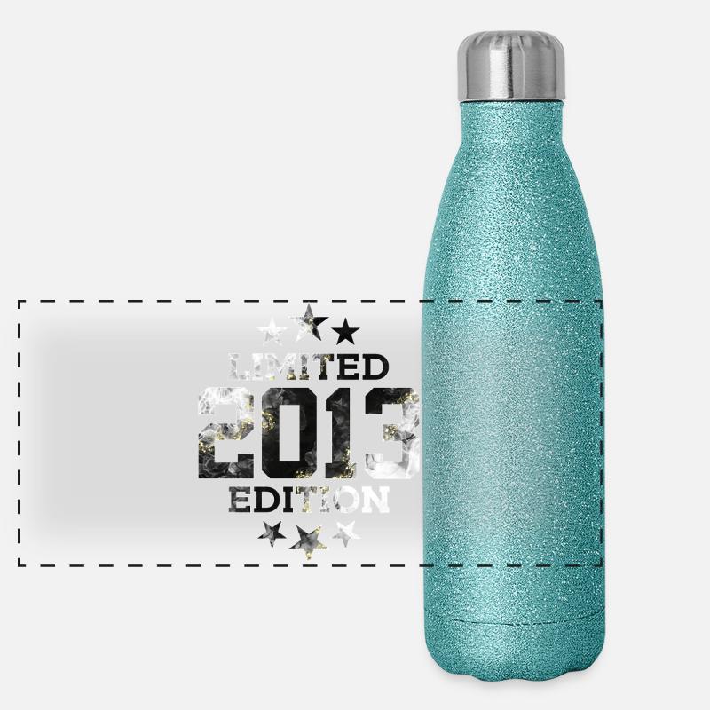 LIMITED EDITION 2013 13. GEBURTSTAG Panorama Glitzer Isolierflasche 500 ml