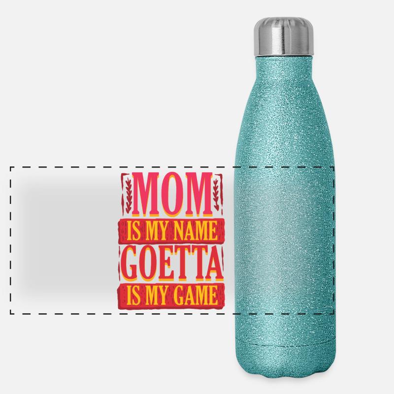 Goetta Sausage Nut Panoramic Glitter Thermal Bottle 500 ml