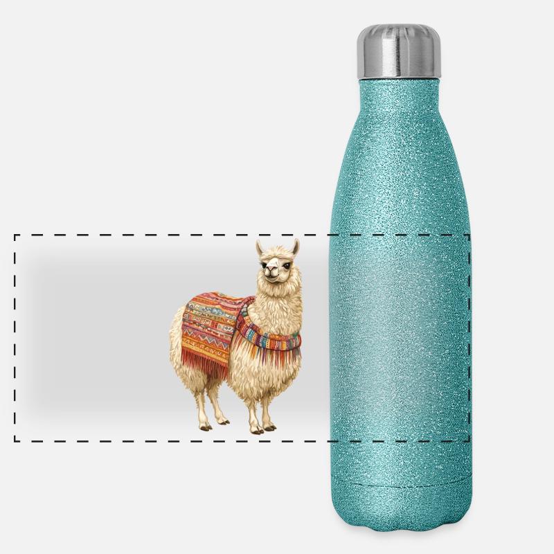 lama Panoramic Glitter Thermal Bottle 500 ml
