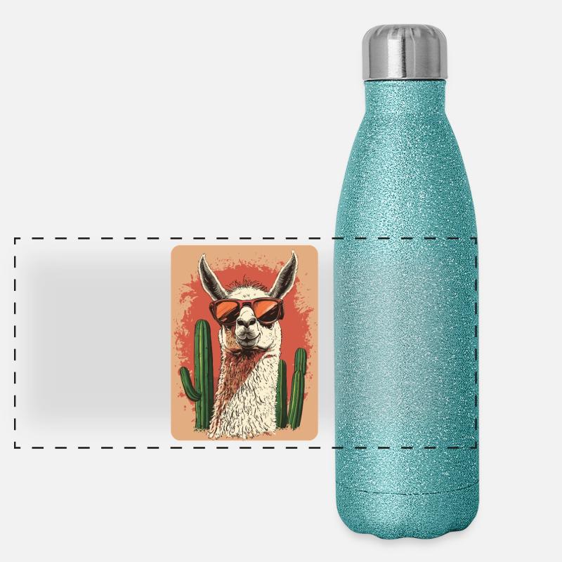lama Gourde isotherme panoramique pailletée 500 ml