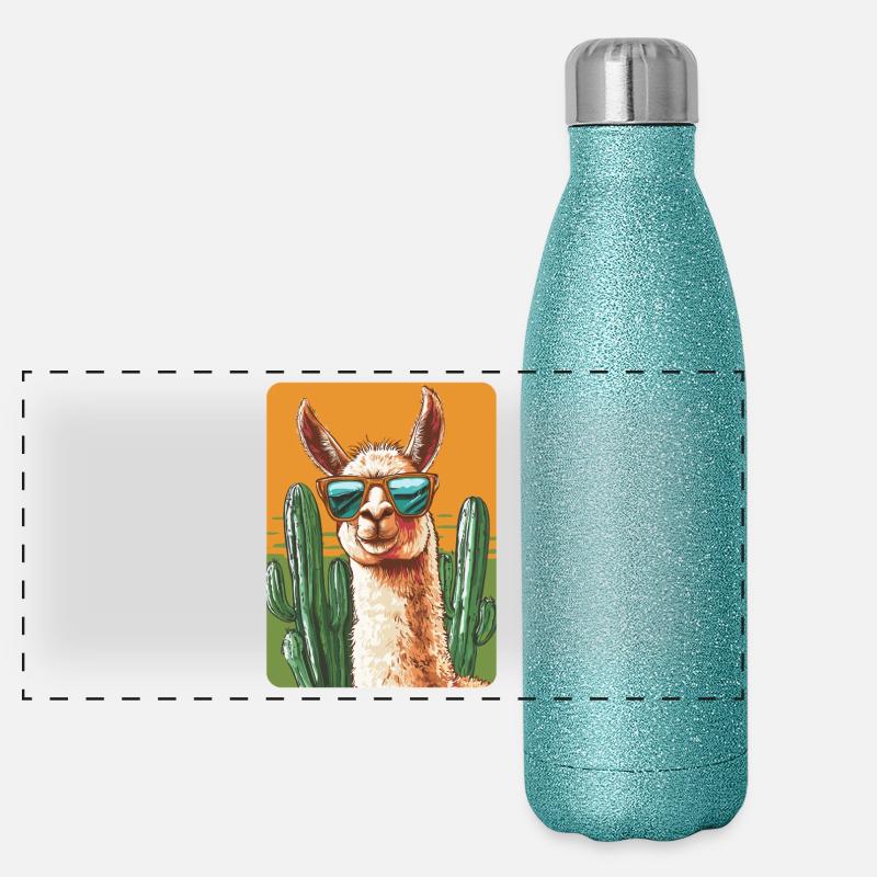 lama Panoramic Glitter Thermal Bottle 500 ml