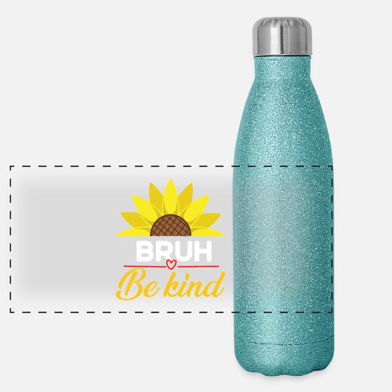 Be Kind Brew Tournesol Gourde isotherme panoramique pailletée 500 ml