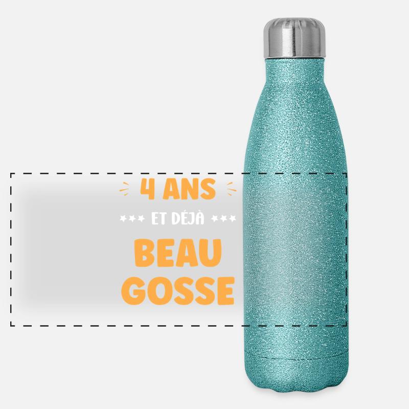4 years old already handsome Panoramic Glitter Thermal Bottle 500 ml