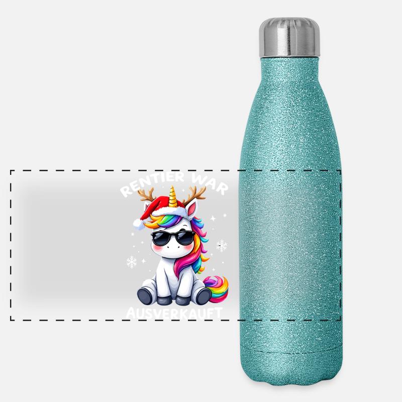 Renne a été vendu Licorne de Noël Gourde isotherme panoramique pailletée 500 ml