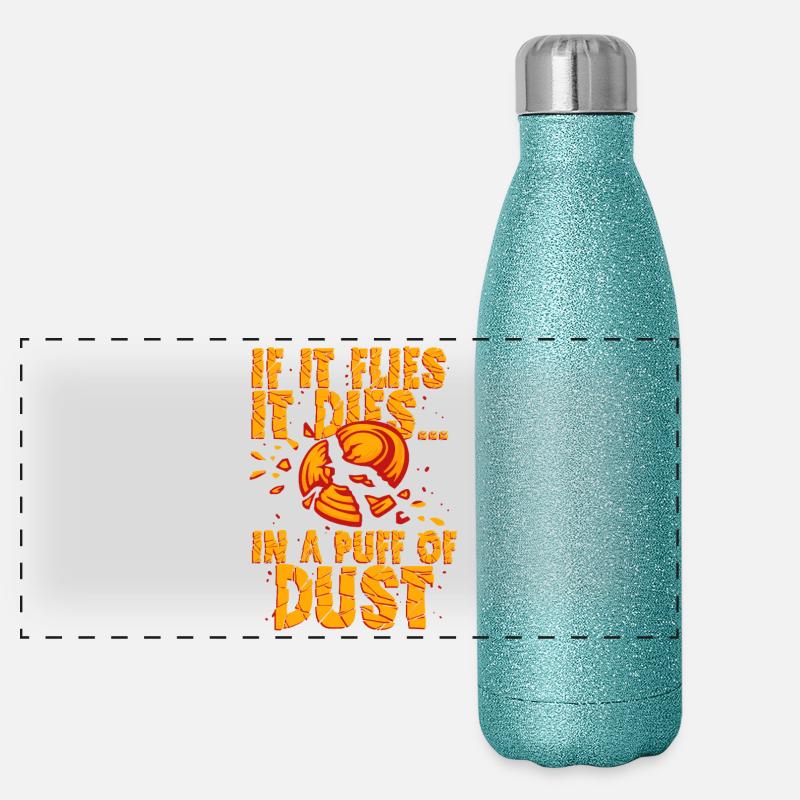 Clay pigeon shooting Target shooting Panoramic Glitter Thermal Bottle 500 ml