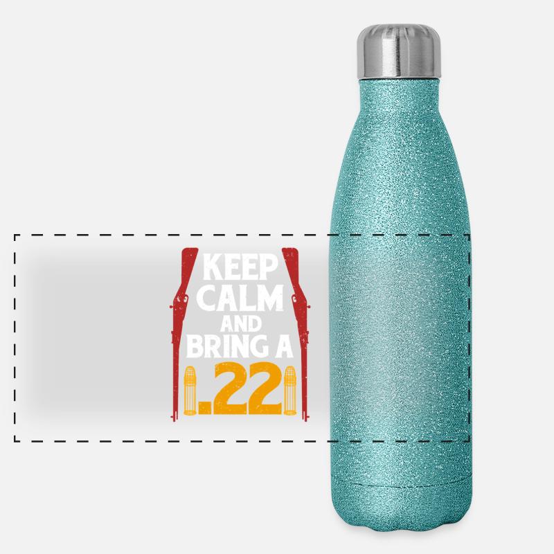 Squirrel Hunter Tree Rat Panoramic Glitter Thermal Bottle 500 ml