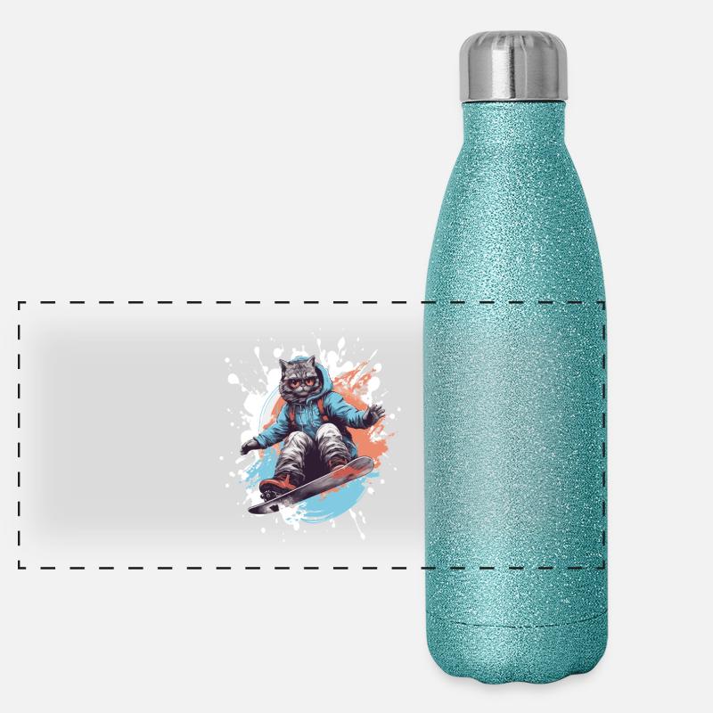Planche à neige pour chat Gourde isotherme panoramique pailletée 500 ml