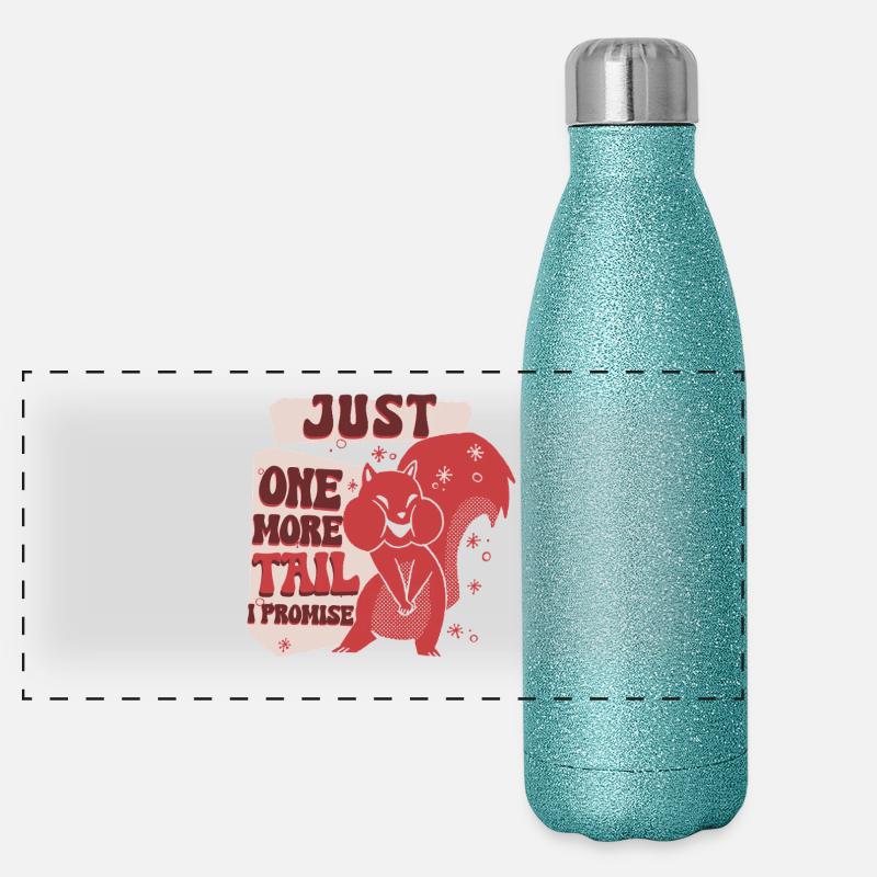 Eichhörnchenjäger Baumratte Panorama Glitzer Isolierflasche 500 ml