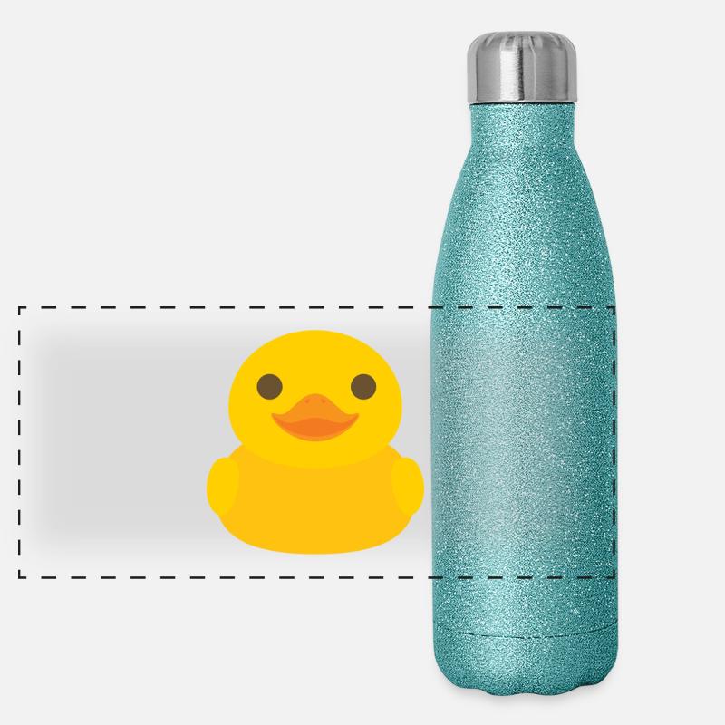Sunny Rubber Duck Icon Panoramic Glitter Thermal Bottle 500 ml