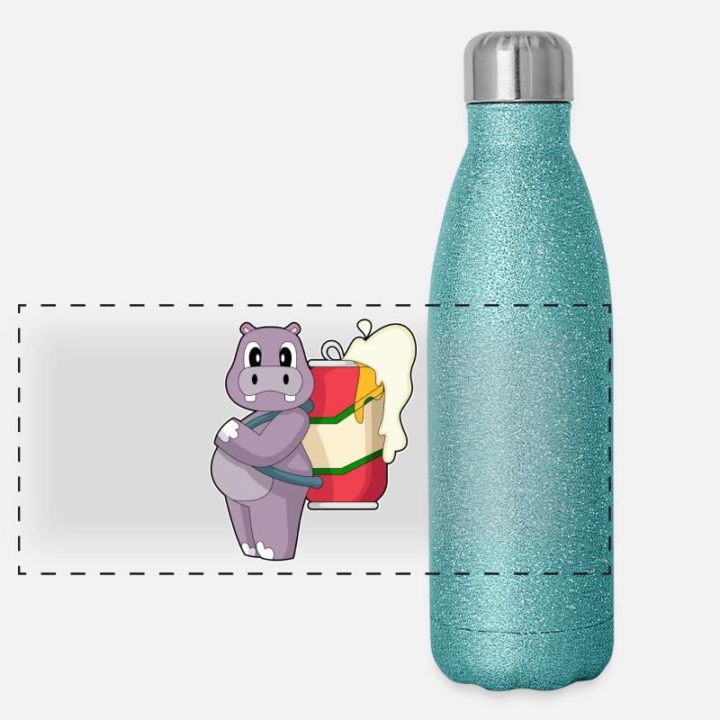 Bière Hippo Gourde isotherme panoramique pailletée 500 ml
