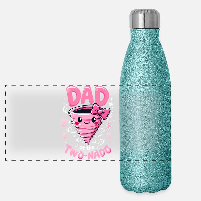 Papa ZweiNado Gourde isotherme panoramique pailletée 500 ml