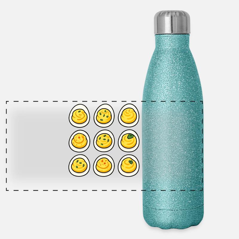 Russische Eier Panorama Glitzer Isolierflasche 500 ml