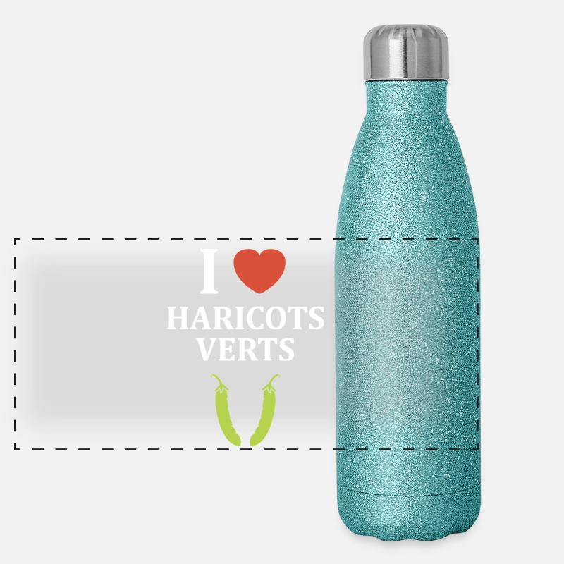 French bean Panoramic Glitter Thermal Bottle 500 ml