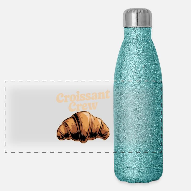 Croissant Crew Panoramic Glitter Thermal Bottle 500 ml