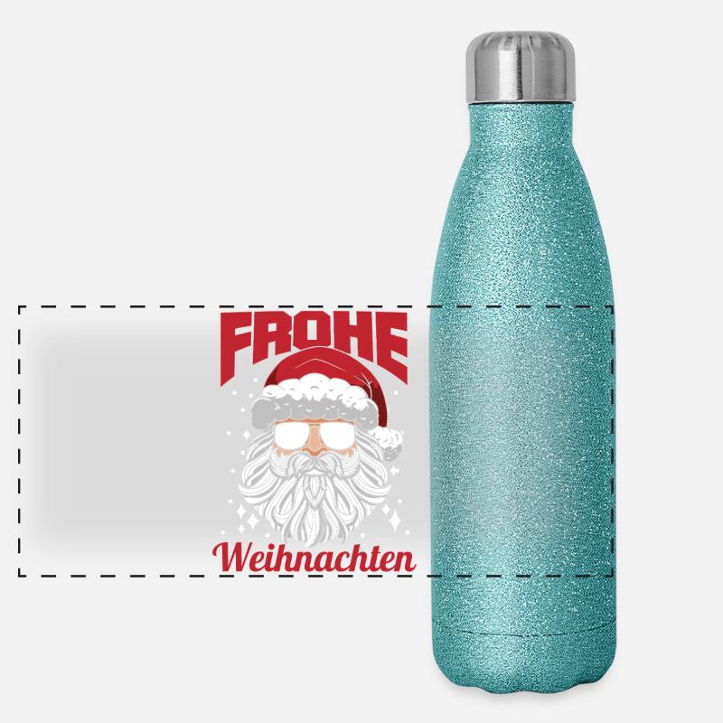 Bogenschütze Bogensport Bogenschießen Panorama Glitzer Isolierflasche 500 ml