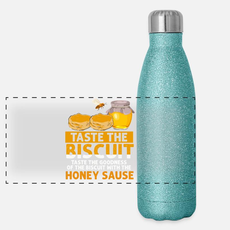 Probieren Sie den Keks mit Honigsauce Panorama Glitzer Isolierflasche 500 ml