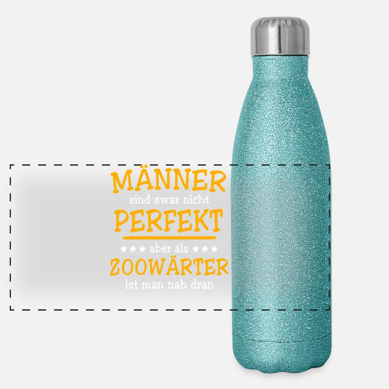 Zookeeper Sayings Panoramic Glitter Thermal Bottle 500 ml