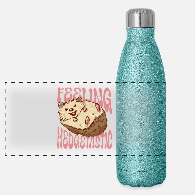 Jour du hérisson Igel Tag Feeling Hedgetastic Gourde isotherme panoramique pailletée 500 ml